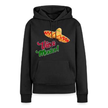 Viva Mexico - Fiesta Party - Frauen Premium Bio Hoodie - Schwarz - Vorne - Julia (174cm)