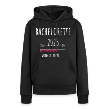 Bachelorette 2025 Abschluss Studentin Bachelor - Frauen Premium Bio Hoodie - Schwarz - Vorne - Julia (174cm)