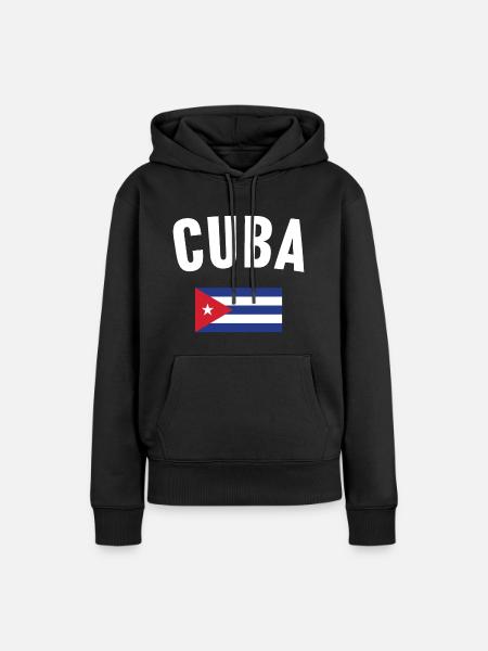 Cuba Flag - Women’s Premium Organic Hoodie - black