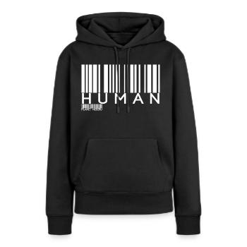 Humain Nibiru Humain OVNI Anciens astronautes - Sweat à capuche Premium bio Femme - noir - Devant - Julia (174cm)