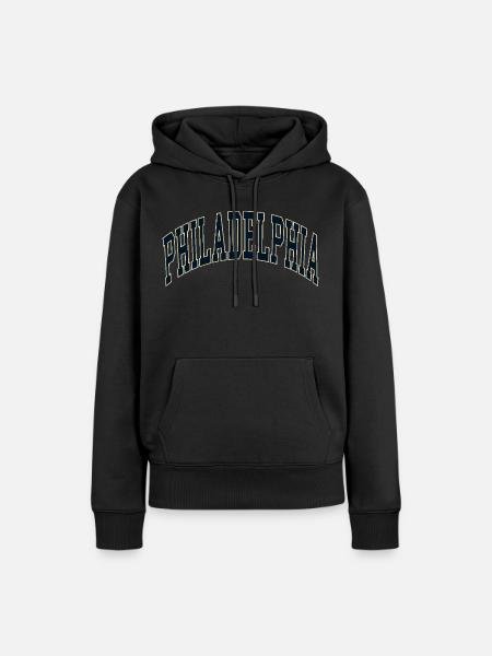 Philadelphia - Frauen Premium Bio Hoodie - Schwarz