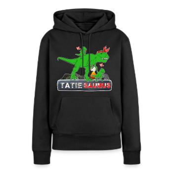 Tatinosaurus Cadeau Meilleure Tati D'Amour - Sweat à capuche Premium bio Femme - noir - Devant - Julia (174cm)