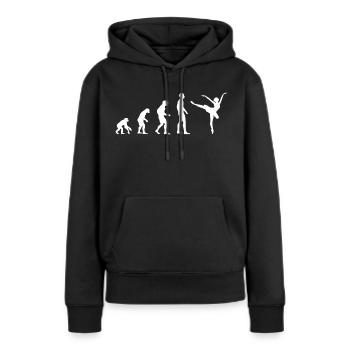Ballerina Tänzer Ballett Evolution Geschenk - Frauen Premium Bio Hoodie - Schwarz - Vorne - Julia (174cm)