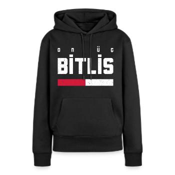 Bitlis 13 Turquie Turkiye TR Gift Holiday - Sweat à capuche Premium bio Femme - noir - Devant - Julia (174cm)