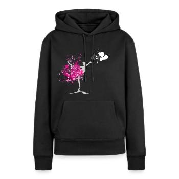 Die Verliebte Tänzerin - romantische Star-Tänzerin - Frauen Premium Bio Hoodie - Schwarz - Vorne - Julia (174cm)