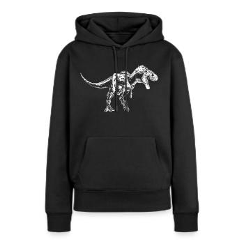 Dinosaurier Dino Gorgosaurus Urzeit Geschenk - Frauen Premium Bio Hoodie - Schwarz - Vorne - Julia (174cm)
