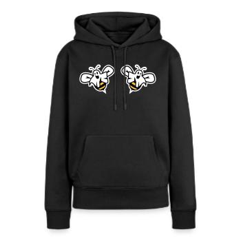 Boo Bees - drôle de chemise de filles d’Halloween - Sweat à capuche Premium bio Femme - noir - Devant - Julia (174cm)