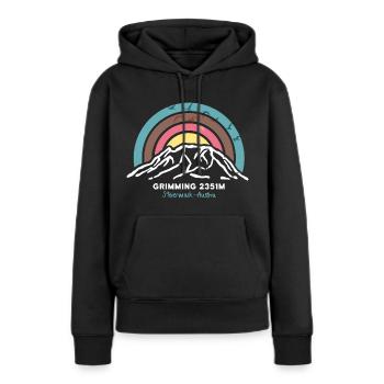 Grimming, Steiermark, Austria, Austria, Dachstein - Women’s Premium Organic Hoodie - black - Front - Julia (174cm)