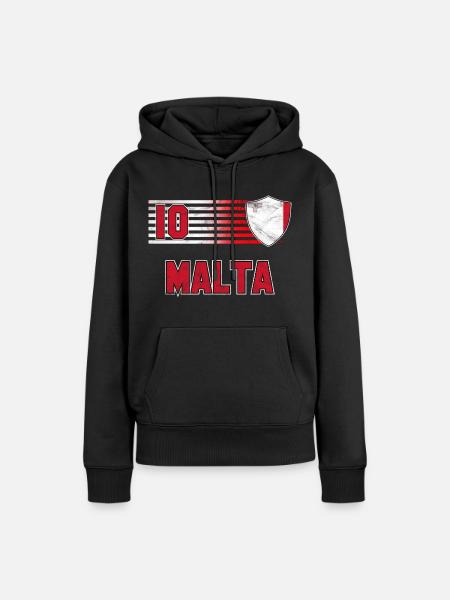 Malta Fußball Mannschaft - Frauen Premium Bio Hoodie - 