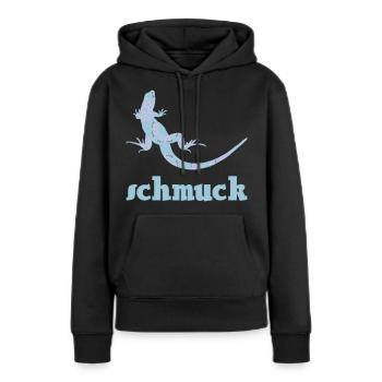 eidechse schmuck musterung - Frauen Premium Bio Hoodie - Schwarz - Vorne - Julia (174cm)