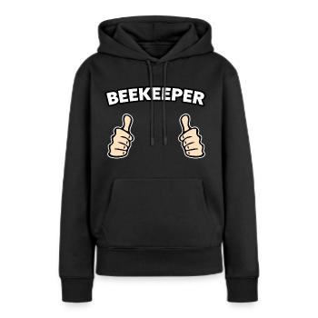 Beekeeper profession gift idea - Women’s Premium Organic Hoodie - black - Front - Julia (174cm)