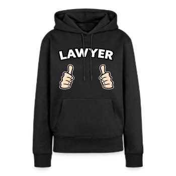Anwalt Rechtsanwalt Geschenkidee - Frauen Premium Bio Hoodie - Schwarz - Vorne - Julia (174cm)