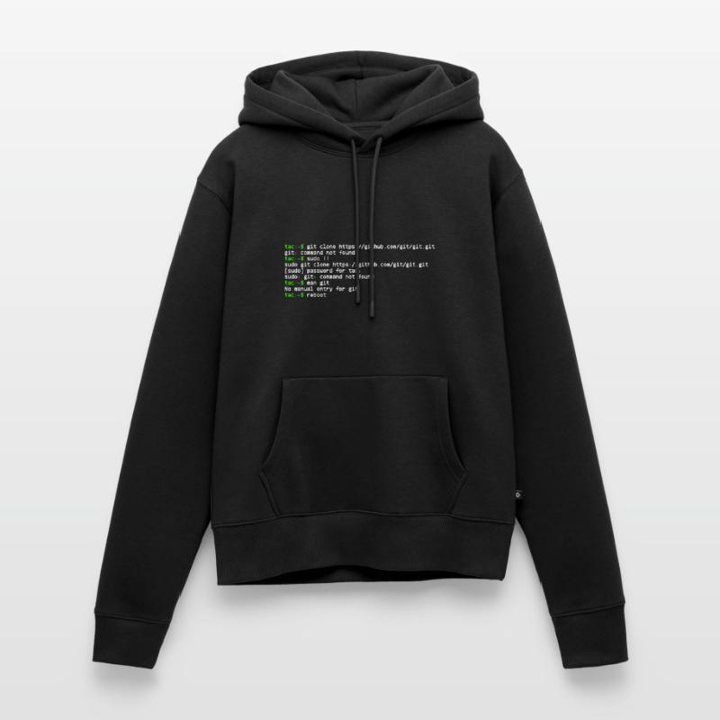 linux shell git clone Sweat à capuche Premium bio Femme