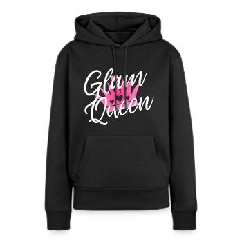 Glamour Queen Königin Prinzessin Pink - Frauen Premium Bio Hoodie - Schwarz - Vorne - Julia (174cm)