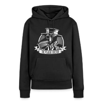 steampunk 04 vintage arzt halloween maske chemie - Frauen Premium Bio Hoodie - Schwarz - Vorne - Julia (174cm)