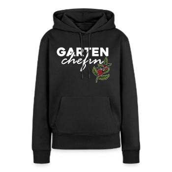 Garten Chefin - Frauen Premium Bio Hoodie - Schwarz - Vorne - Julia (174cm)