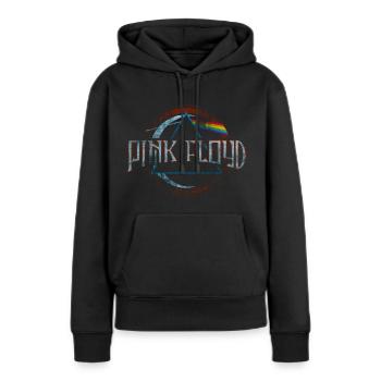 Pink Floyd Prism Logo - Frauen Premium Bio Hoodie - Schwarz - Vorne - Julia (174cm)