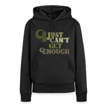 JE NE SUIS PAS ENCORE ASSEZ - Sweat à capuche Premium bio Femme - noir - Devant - Julia (174cm)
