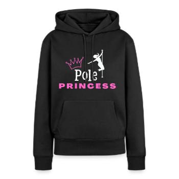 Pole Princess Pole Fitness cadeau cadeau anniversaire - Sweat à capuche Premium bio Femme - noir - Devant - Julia (174cm)