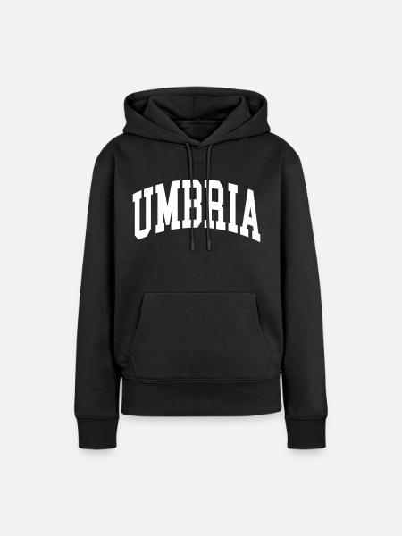 Umbria - Frauen Premium Bio Hoodie - Schwarz