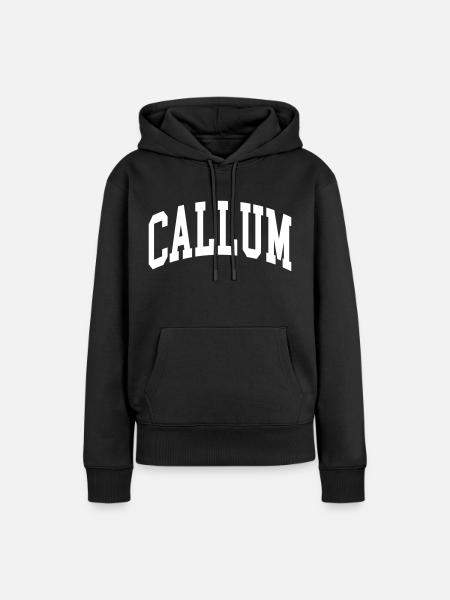 Callum - Frauen Premium Bio Hoodie - Schwarz