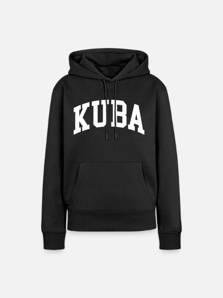 Kuba - Frauen Premium Bio Hoodie - Schwarz