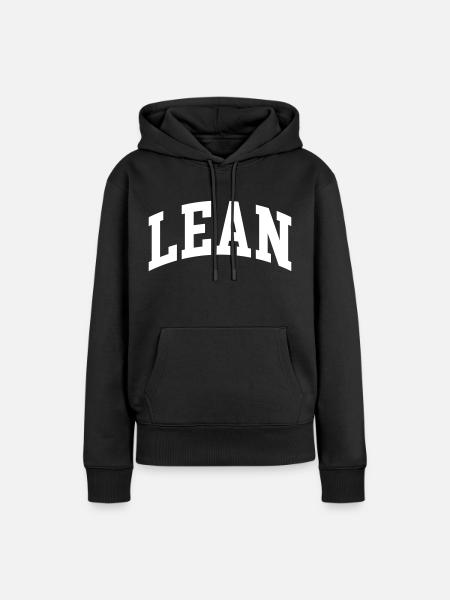 Lean - Frauen Premium Bio Hoodie - Schwarz