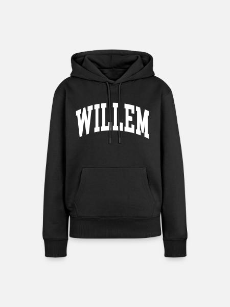 Willem - Frauen Premium Bio Hoodie - Schwarz
