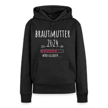 Brautmutter 2024 Ankündigung Hochzeit Verlobung - Frauen Premium Bio Hoodie - Schwarz - Vorne - Julia (174cm)