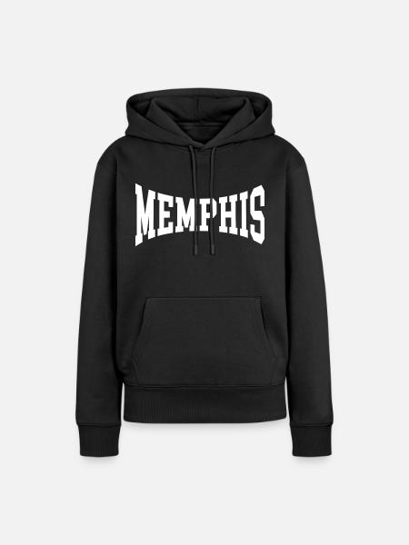 Memphis - Frauen Premium Bio Hoodie - Schwarz