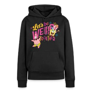 Bob l'Éponge Spongebob Patrick Gary Amitié - Sweat à capuche Premium bio Femme - noir - Devant - Julia (174cm)