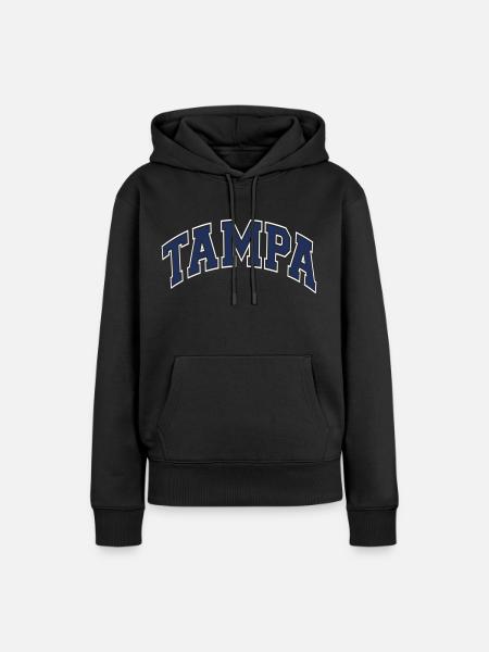 Tampa - Frauen Premium Bio Hoodie - Schwarz