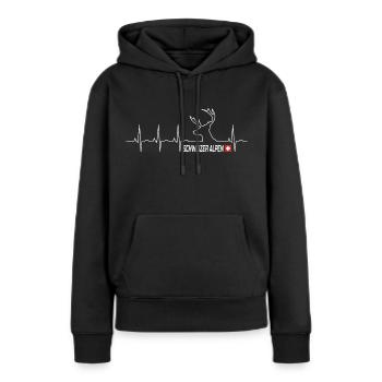 Swiss Alps - Women’s Premium Organic Hoodie - black - Front - Julia (174cm)