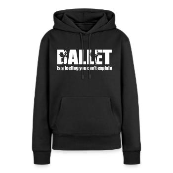 Ballet filles Danse École de danse Sensation Pirouette - Sweat à capuche Premium bio Femme - noir - Devant - Julia (174cm)