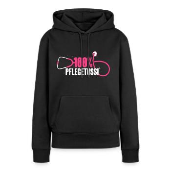 Altenpflegerin Pflegetussi Pflegerin Geschenkidee - Frauen Premium Bio Hoodie - Schwarz - Vorne - Julia (174cm)
