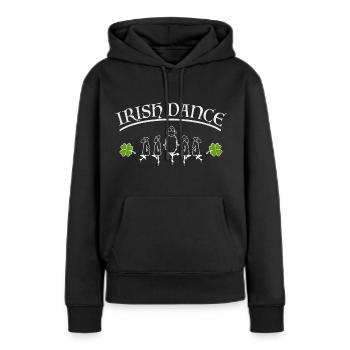 Irish Dance - Frauen Premium Bio Hoodie - Schwarz - Vorne - Julia (174cm)