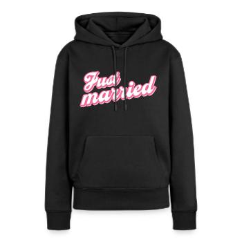 Just married married couple - Women’s Premium Organic Hoodie - black - Front - Julia (174cm)