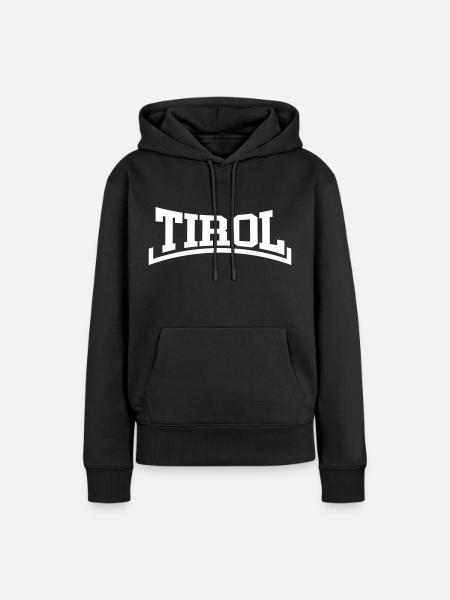 Tirol - Frauen Premium Bio Hoodie - Schwarz