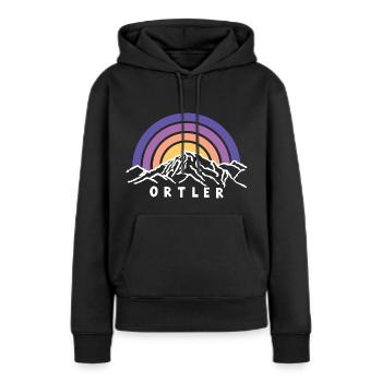 Ortler Monte Zebru Königsspitze Südtirol Italien - Frauen Premium Bio Hoodie - Schwarz - Vorne - Julia (174cm)