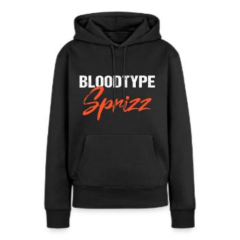 Groupe sanguin Sprizz Cocktail amer d’alcool - Sweat à capuche Premium bio Femme - noir - Devant - Julia (174cm)