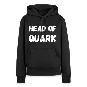 Head of Quark. Fitness CEO Kraftsport Sport Foodie - Frauen Premium Bio Hoodie - Schwarz - Vorne - Julia (174cm)