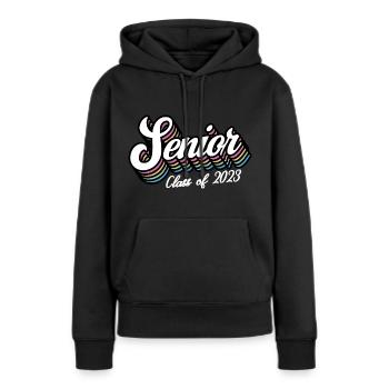 Senior Class Of 2023 Retro Graduation Party Geschenk - Frauen Premium Bio Hoodie - Schwarz - Vorne - Julia (174cm)