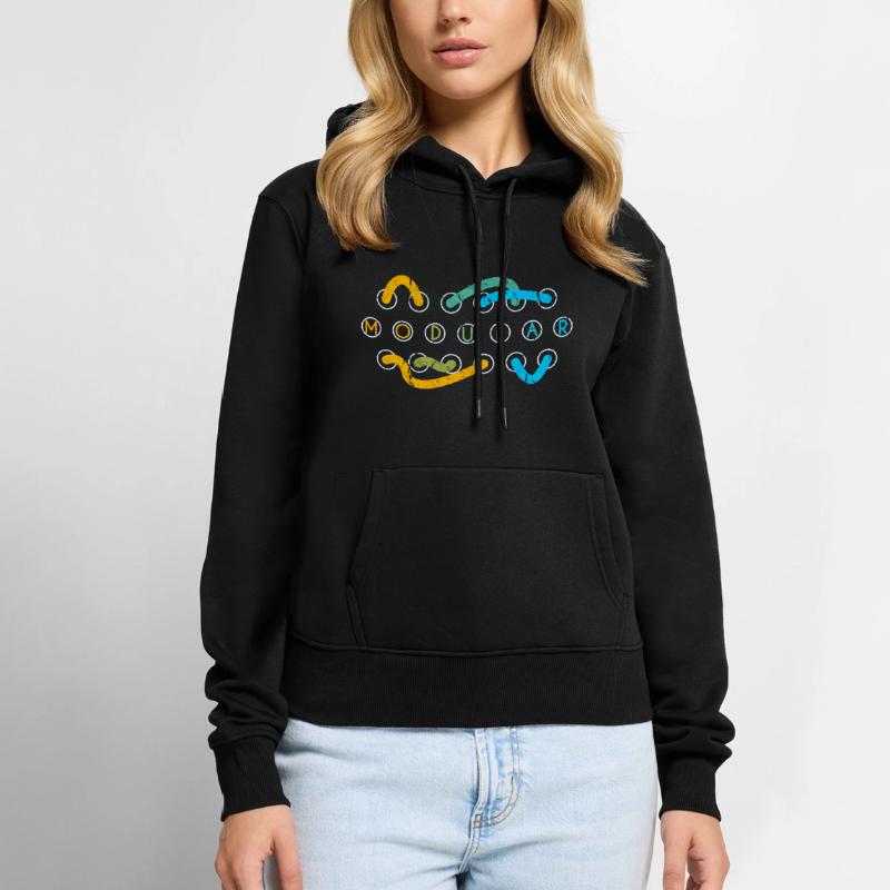 Modular synth patch cable Women’s Premium Organic Hoodie