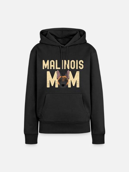 Malinois maman doux Malinois pour le propriétaire malinois - Sweat à capuche Premium bio Femme - noir