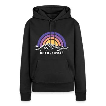 Hochschwab 2277 m Styrie Autriche Autriche Autriche - Sweat à capuche Premium bio Femme - noir - Devant - Julia (174cm)