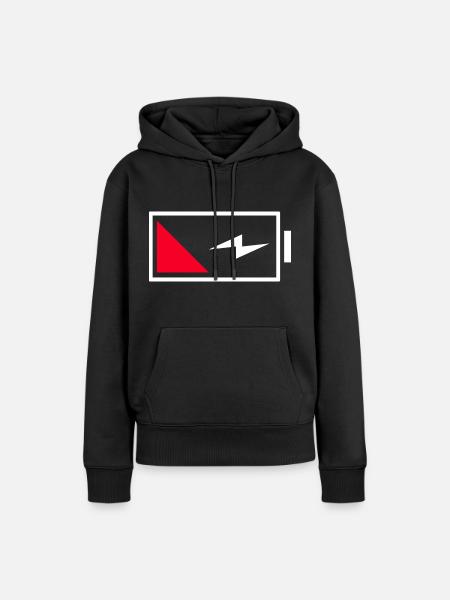 Batterie - Frauen Premium Bio Hoodie - Schwarz