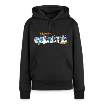 Clevere galaktische Bestie - Frauen Premium Bio Hoodie - Schwarz - Vorne - Julia (174cm)