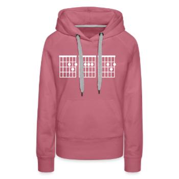 Chord Guitar Best Dad Ever T-shirts For Men - Sweat à capuche Premium bio Femme - mauve - Devant - Isabella (175cm)