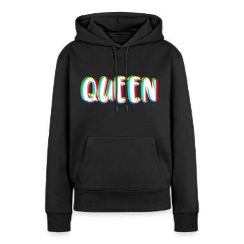 King - Queen partner look - Women’s Premium Organic Hoodie - black - Front - Julia (174cm)