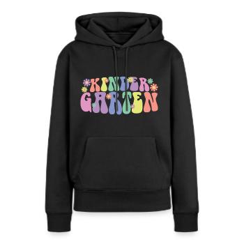 Mignon Jardin d’enfants Cool Pre-K Enseignant & Élèves Cadeau - Sweat à capuche Premium bio Femme - noir - Devant - Julia (174cm)
